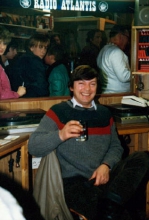 Joe Harris, in 1983 te gast bij Radio Atlantis Lovenjoel