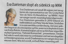 Eva Daeleman, 23 augustus 2012